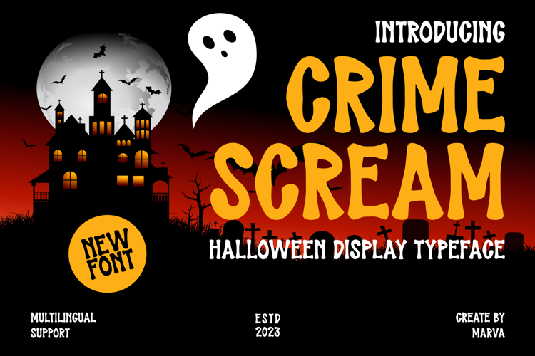 Preview of Crime Scream Font