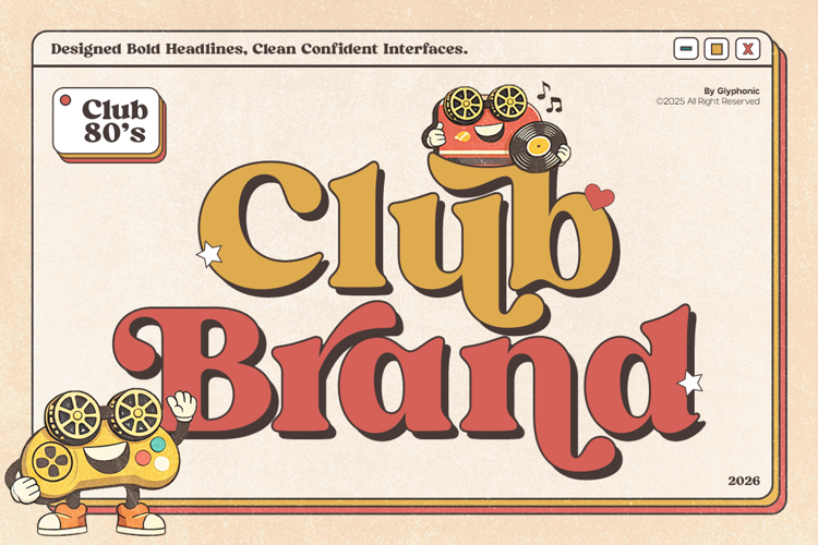 Preview of GC Club Brand Font