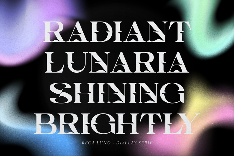 Preview of Reca Luno Font