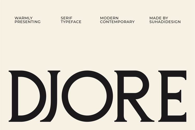 Preview of Djore Font