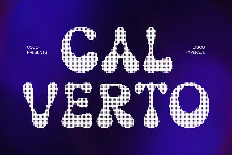 Preview of Calverto Disco Font