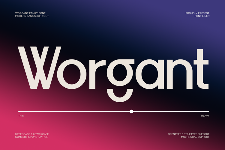 Preview of Worgant Font