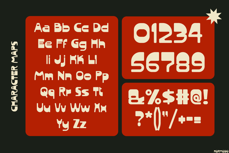 Preview of KORMODO Font