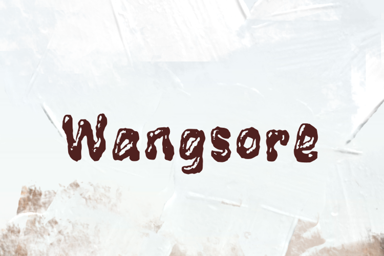 Preview of w Wangsore Font