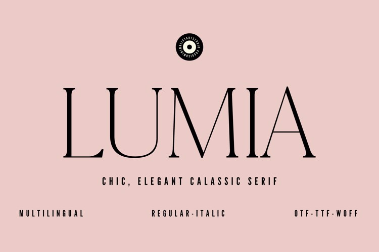 Preview of LUMIA Font
