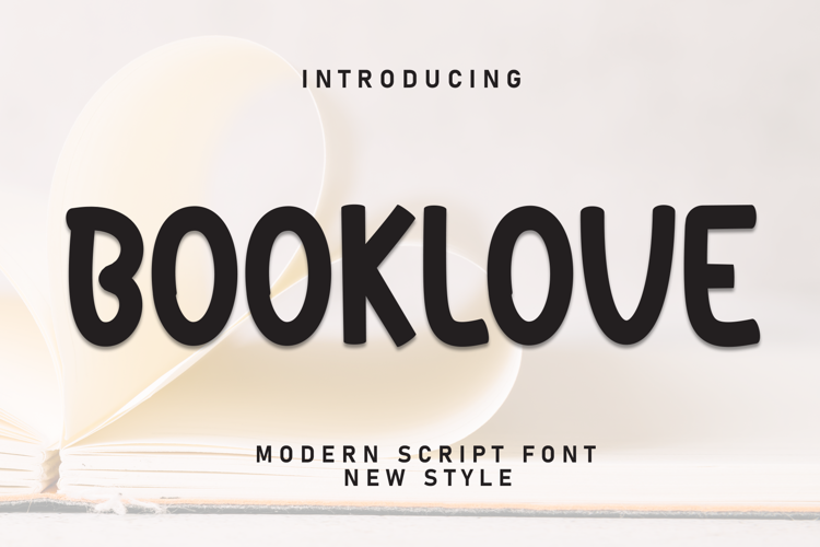 Preview of Booklove Font