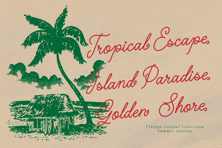 Preview of Holany Calira Font