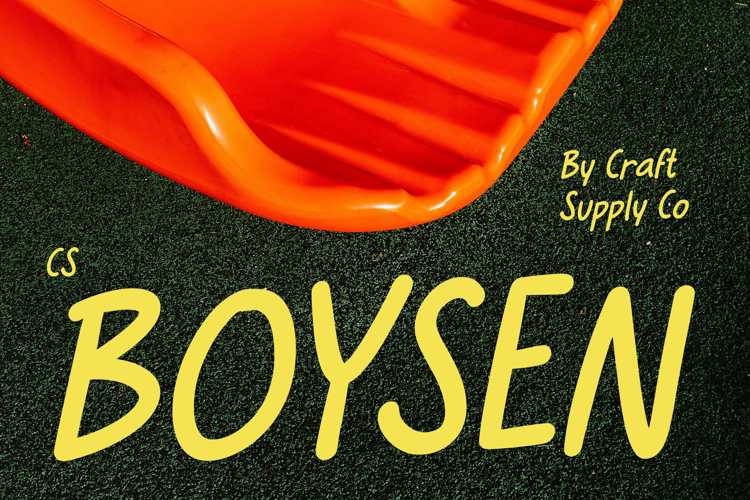 Preview of CS Boysen Font
