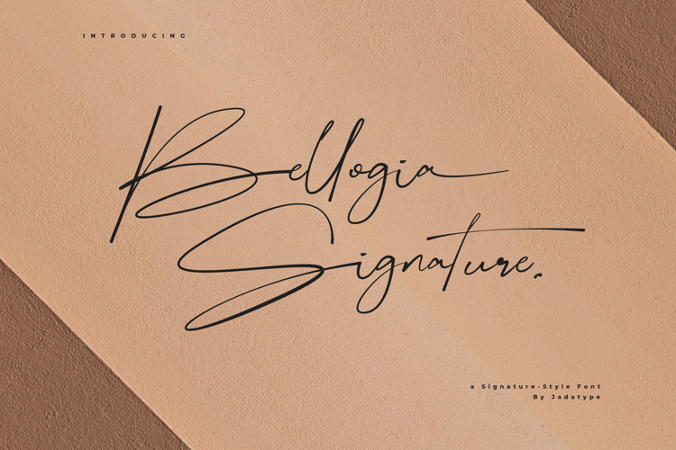 Bellogia Signature Font
