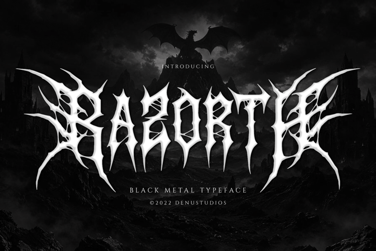 Preview of Razorth Font