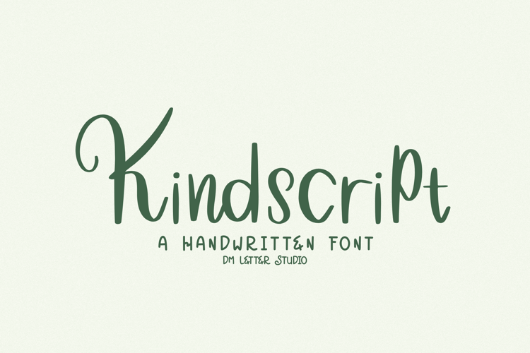 Preview of Kind Script Font