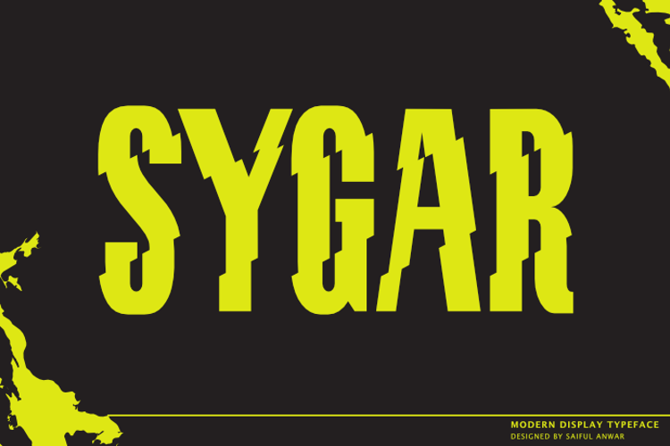 Preview of Sygar Font