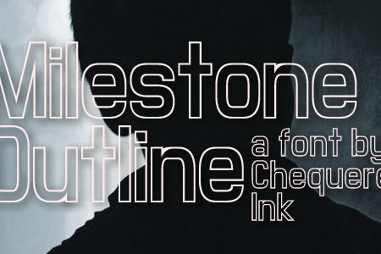Milestone Outline Font
