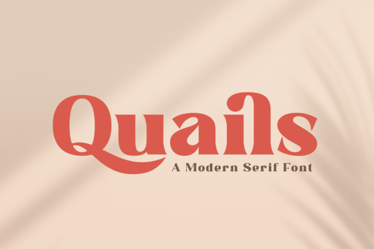 Preview of Quails Font