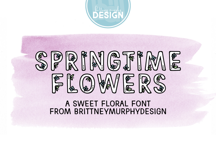 Springtime Flowers Font