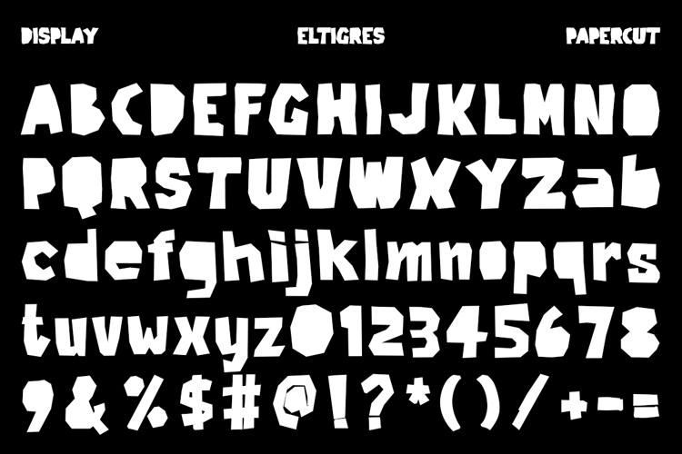 Preview of Eltigres Font