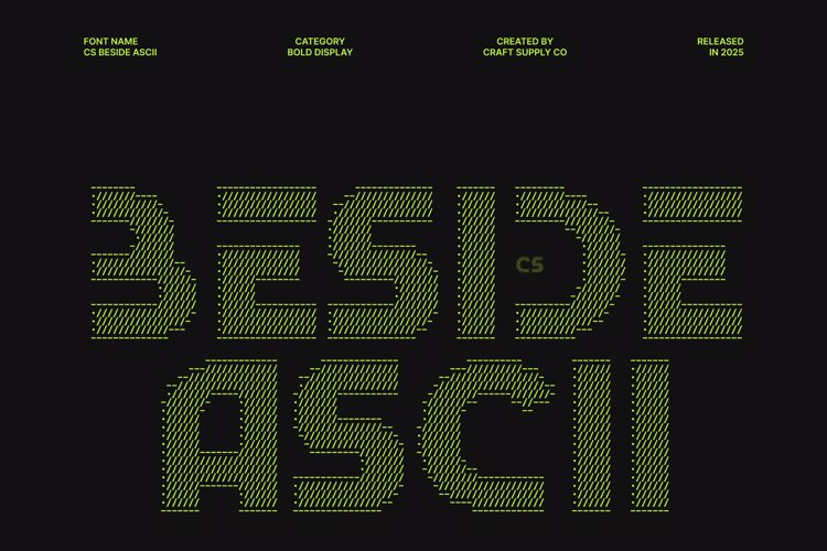 Preview of CS Beside Ascii Font