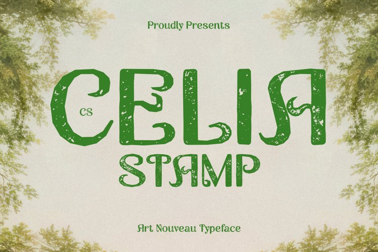 Preview of CS Celia Stamp Font