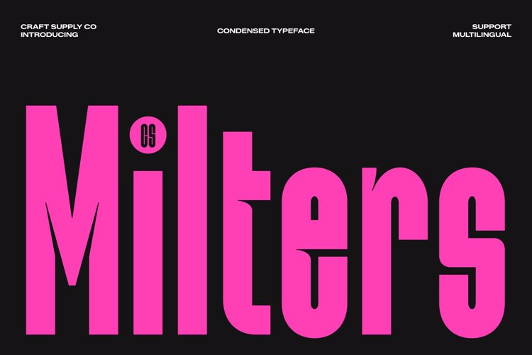 Preview of CS Milters Font