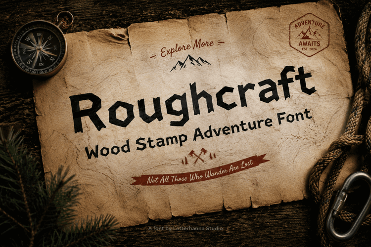 Preview of Roughcraft Font