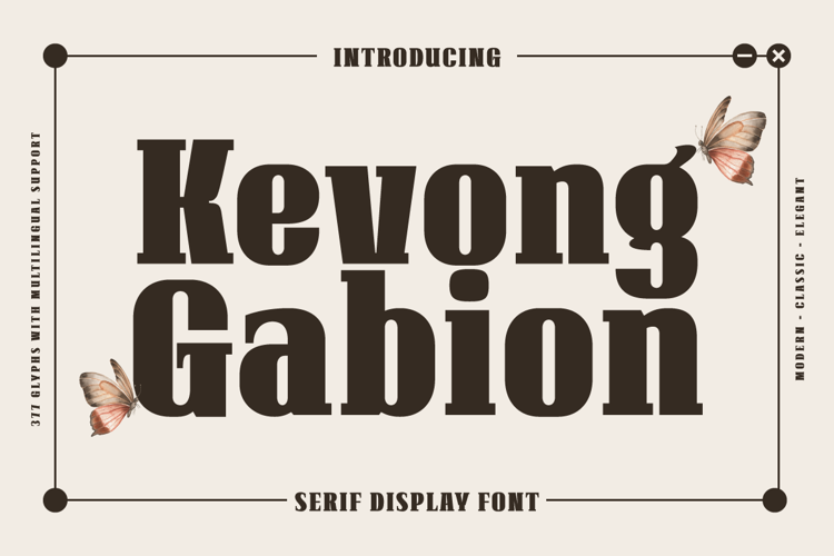 Kevong Gabion Font