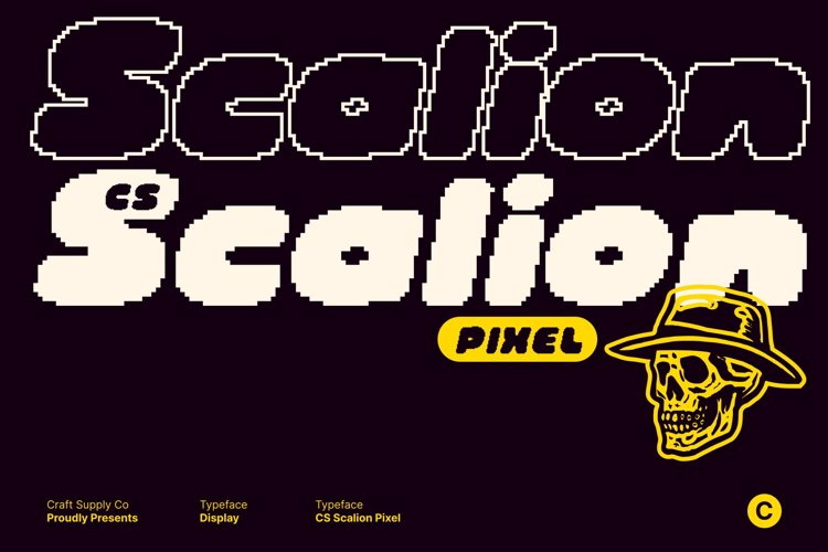 Preview of CS Scalion Pixel Font
