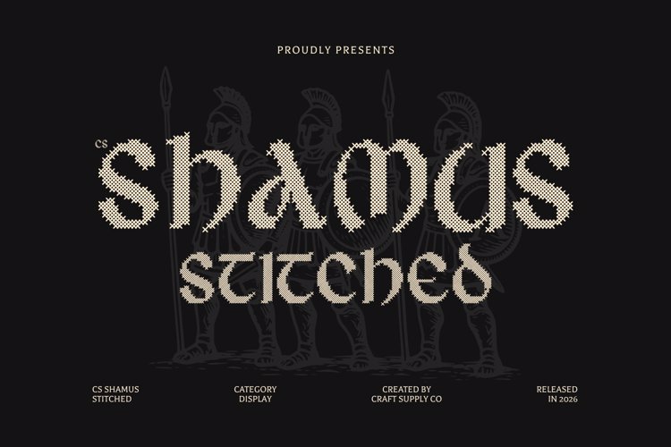 Preview of CS Shamus Stitched Font