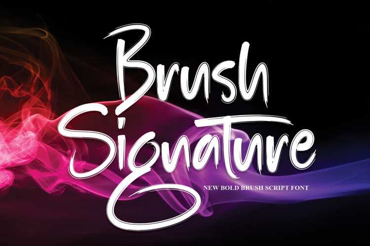 Brush Signature Font