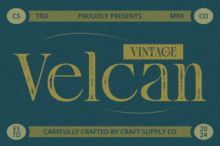 Velcan Vintage Font