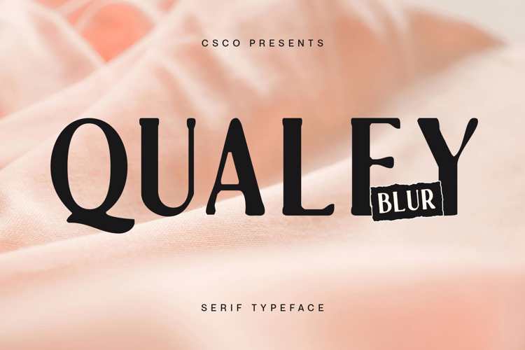 Preview of Qualey Blur Font