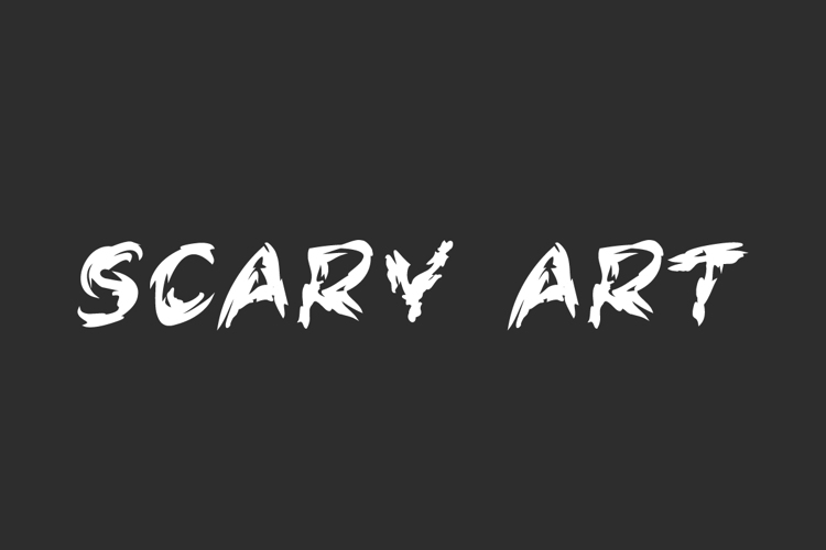 Scary Art Font