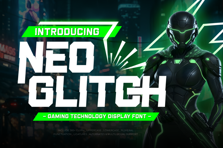 Preview of Neo Glitch Font