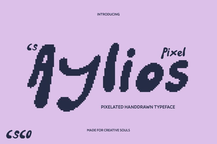 Preview of CS Aylios Pixel Font