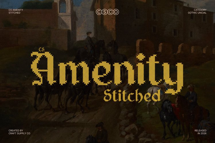 Preview of CS Amenity Stitched Font