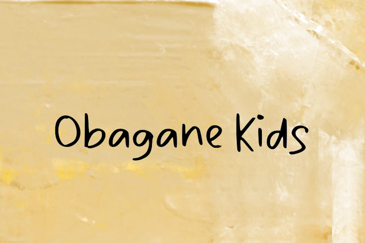 Obagane Kids Font