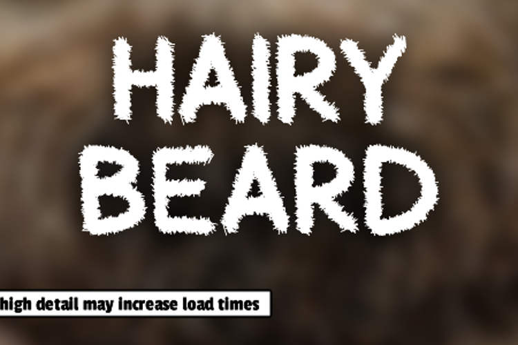 Hairy Beard Font