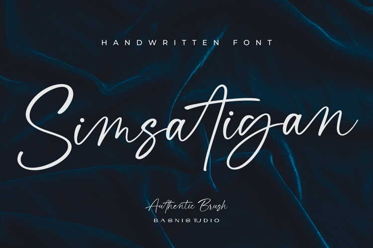 Preview of Simsatigan Font