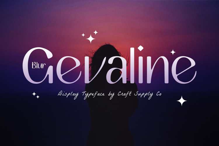 Gevaline Blur Font