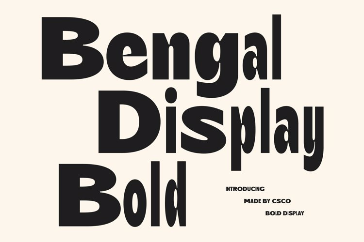 Preview of Bengal Mix Font