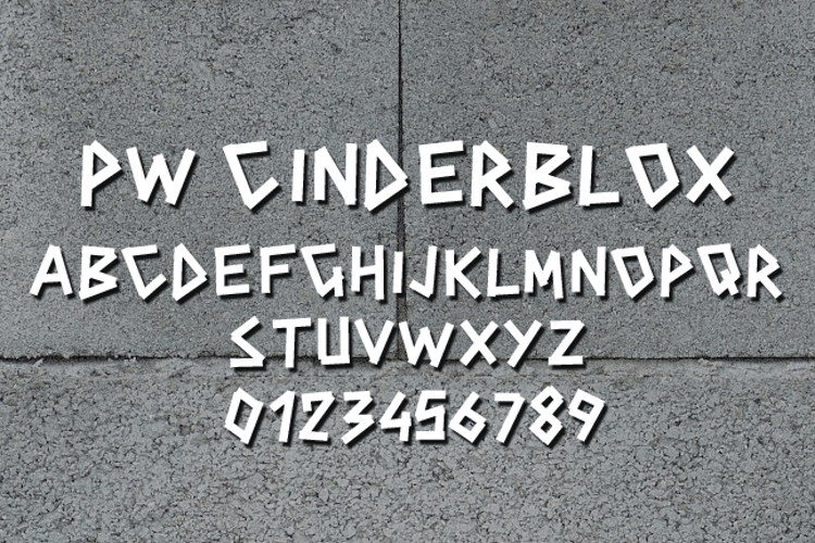 PWCINDERBLOX Font