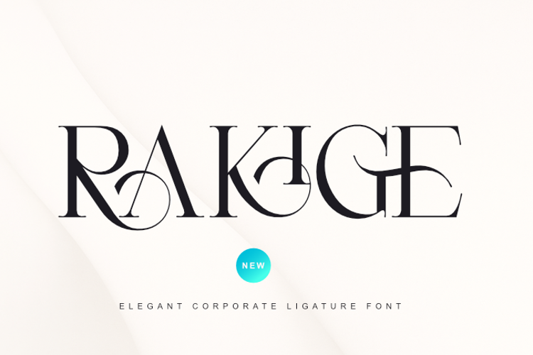Preview of Rakige Font
