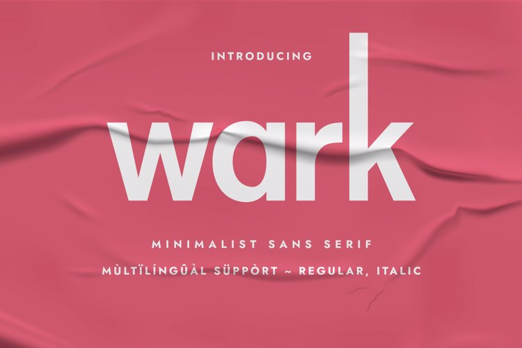 Preview of Wark Font