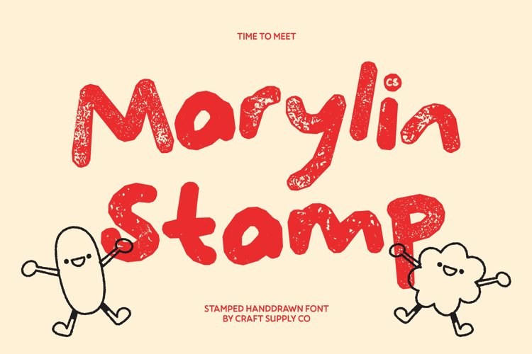 Preview of CS Marylin Stamp Font