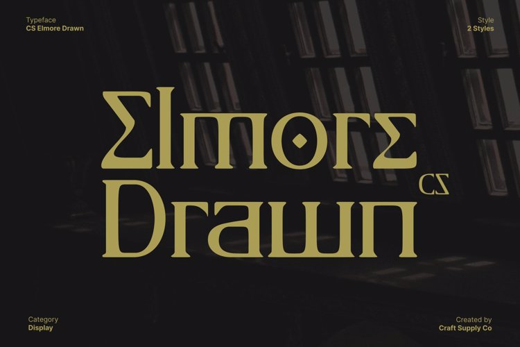 Preview of CS Elmore Drawn Font