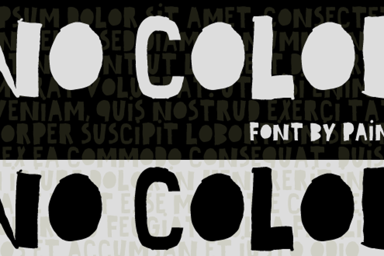 No Color Font