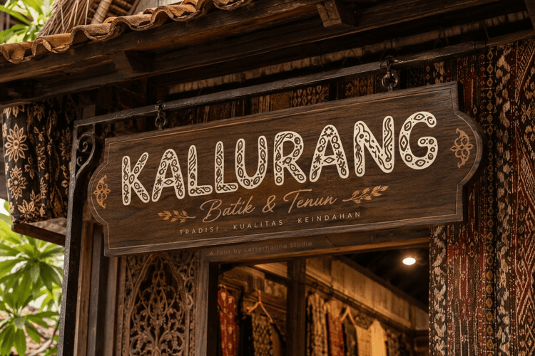 Preview of Batikaya DEMO Font