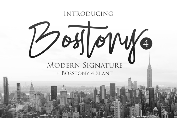 Bosstony 4 Font