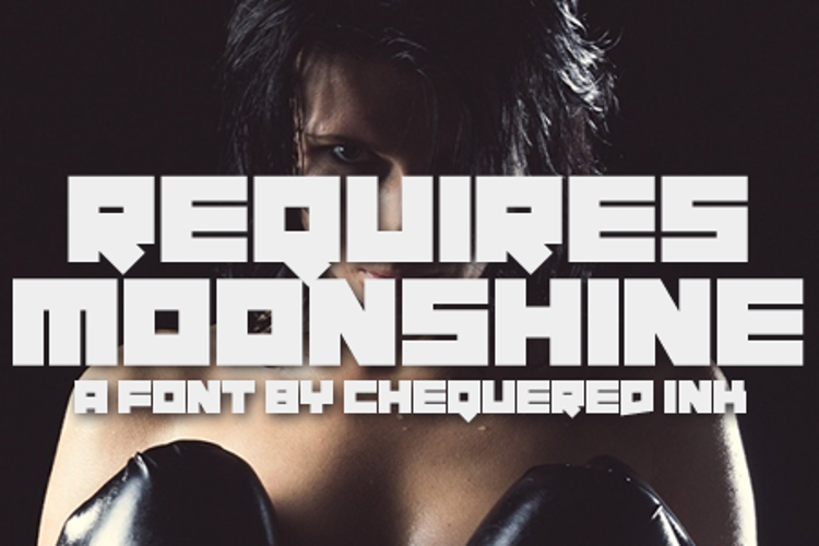 Requires Moonshine Font