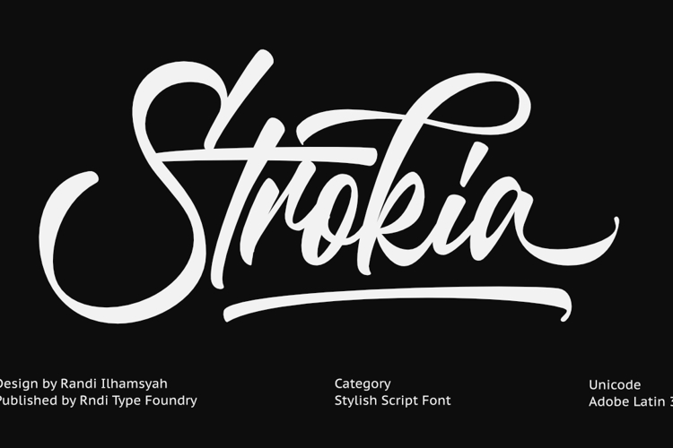 Preview of Strokia Font