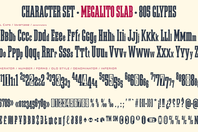 Megalito Slab Font